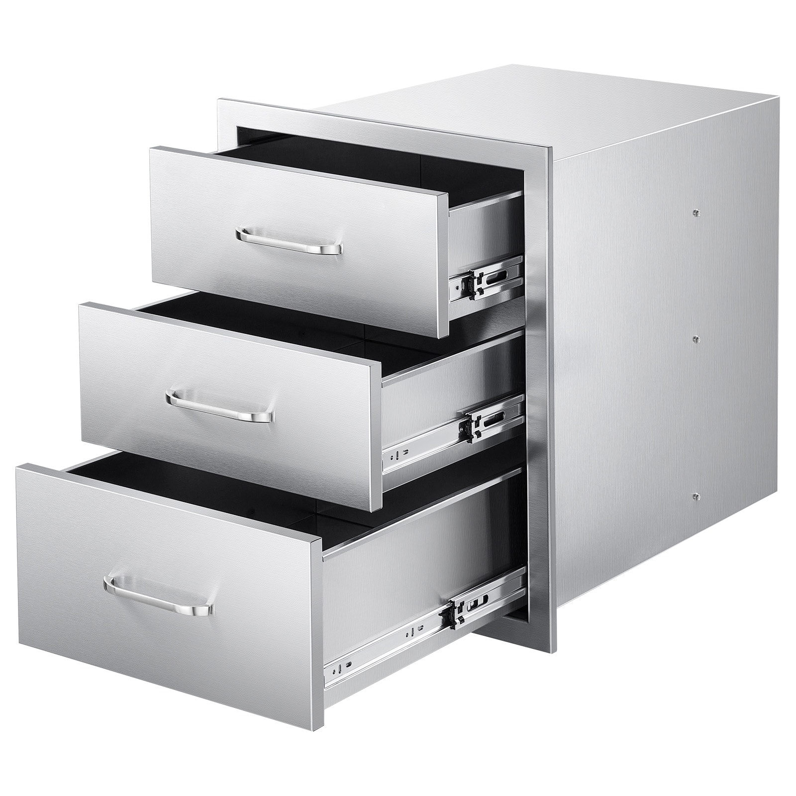 Triple-access Stainless Steel Bbq Kitchen Drawers For Outdoor Grill_voghion.com